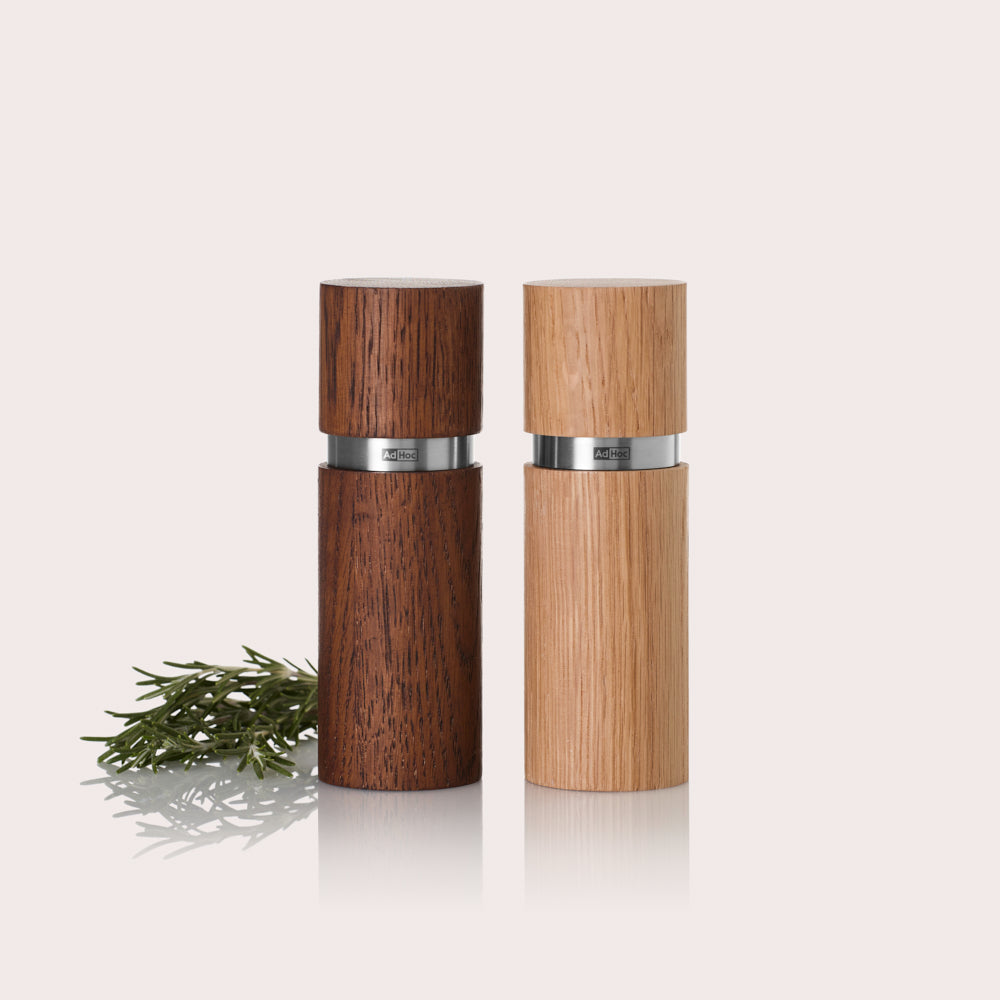 Textura Wood Salt & Pepper Mill Set