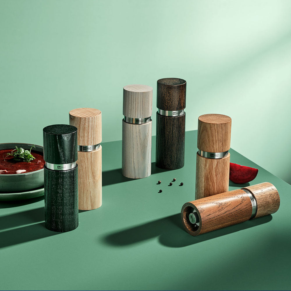 Textura Wood Salt & Pepper Mill Set
