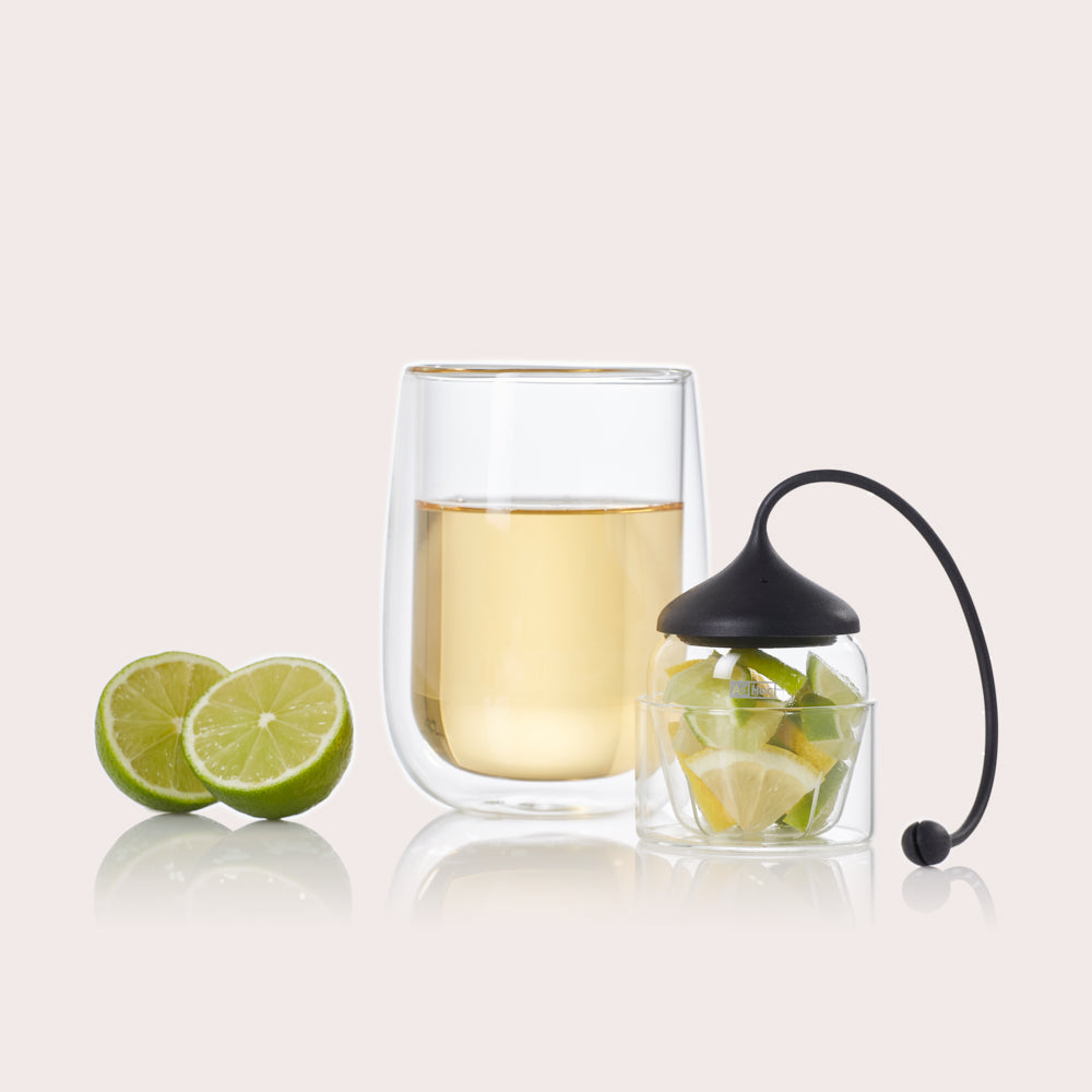 Fusion glass tea infuser