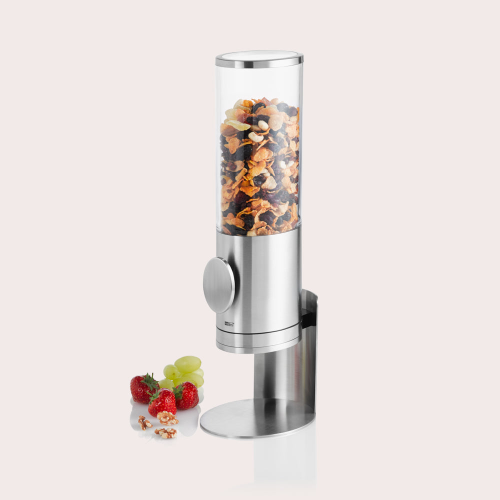 Deposito cereal dispenser with stand