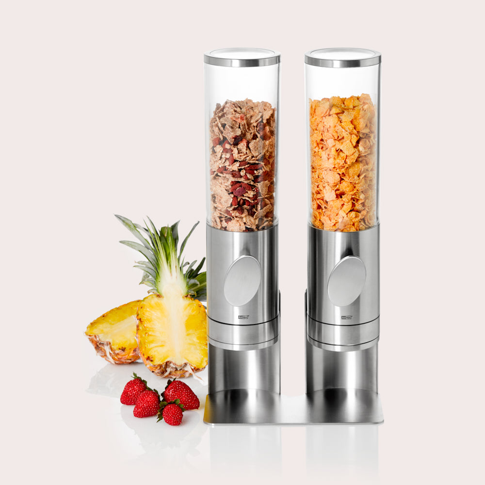 Deposito cereal dispenser with stand