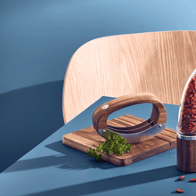Load image into Gallery viewer, AdHoc Roccaverde Chopping Knife with Chopping Board
