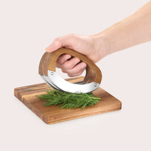 Load image into Gallery viewer, AdHoc Roccaverde Chopping Knife with Chopping Board
