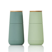 Load image into Gallery viewer, AdHoc Scape Salt &amp; Pepper Mill Set Dark &amp; Light Green
