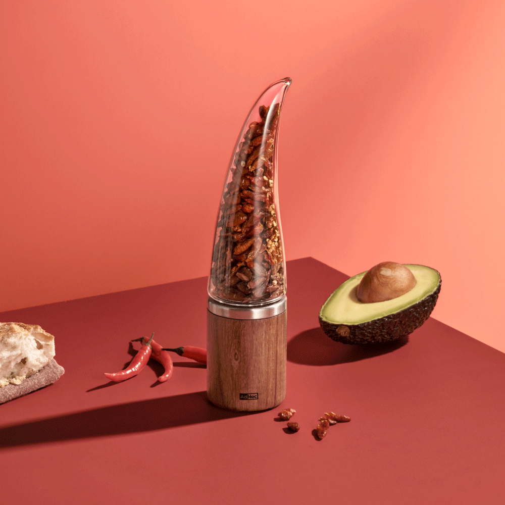 AdHoc Peperone Chilli Cutter in Acacia Wood Finish