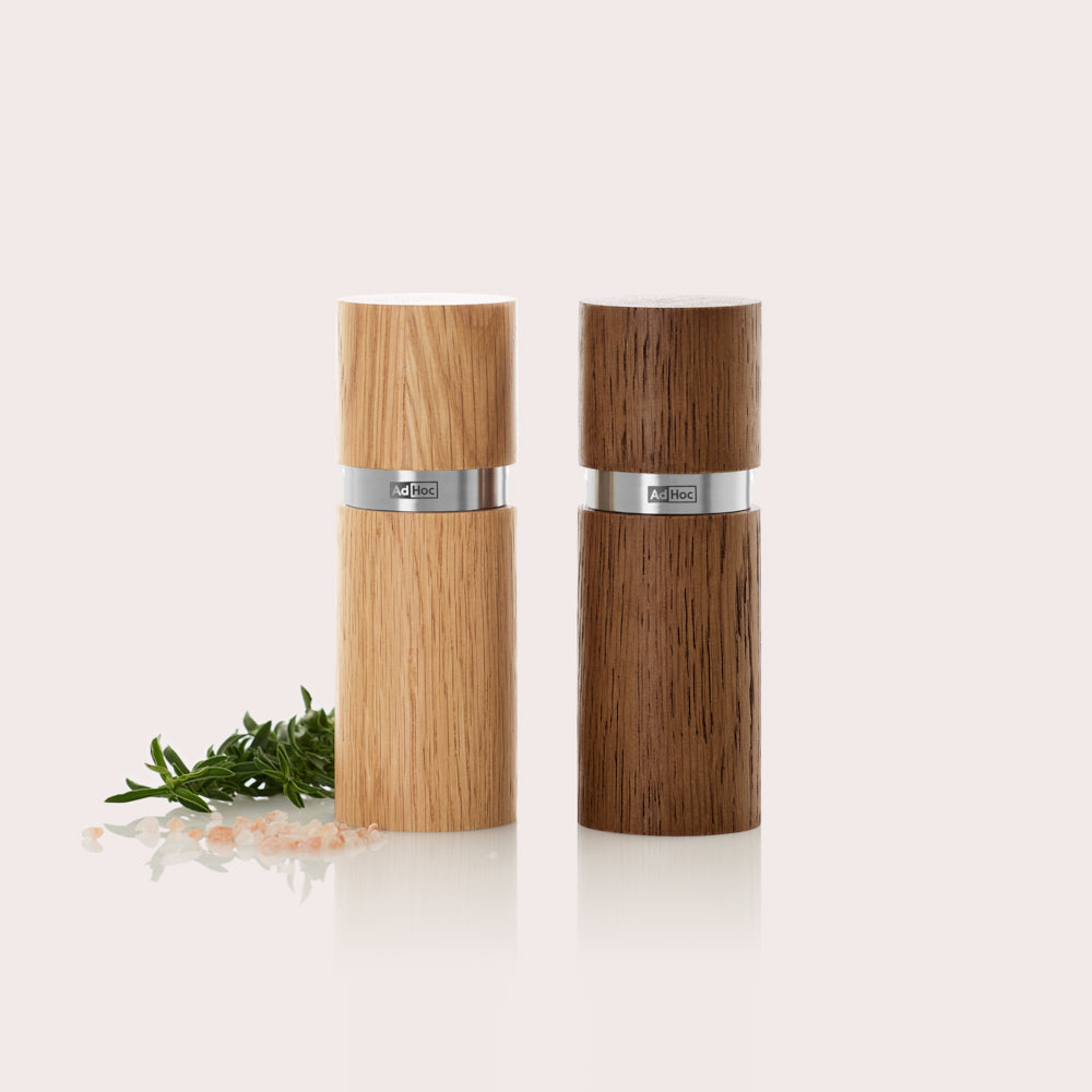 Textura Wood Salt & Pepper Mill Set