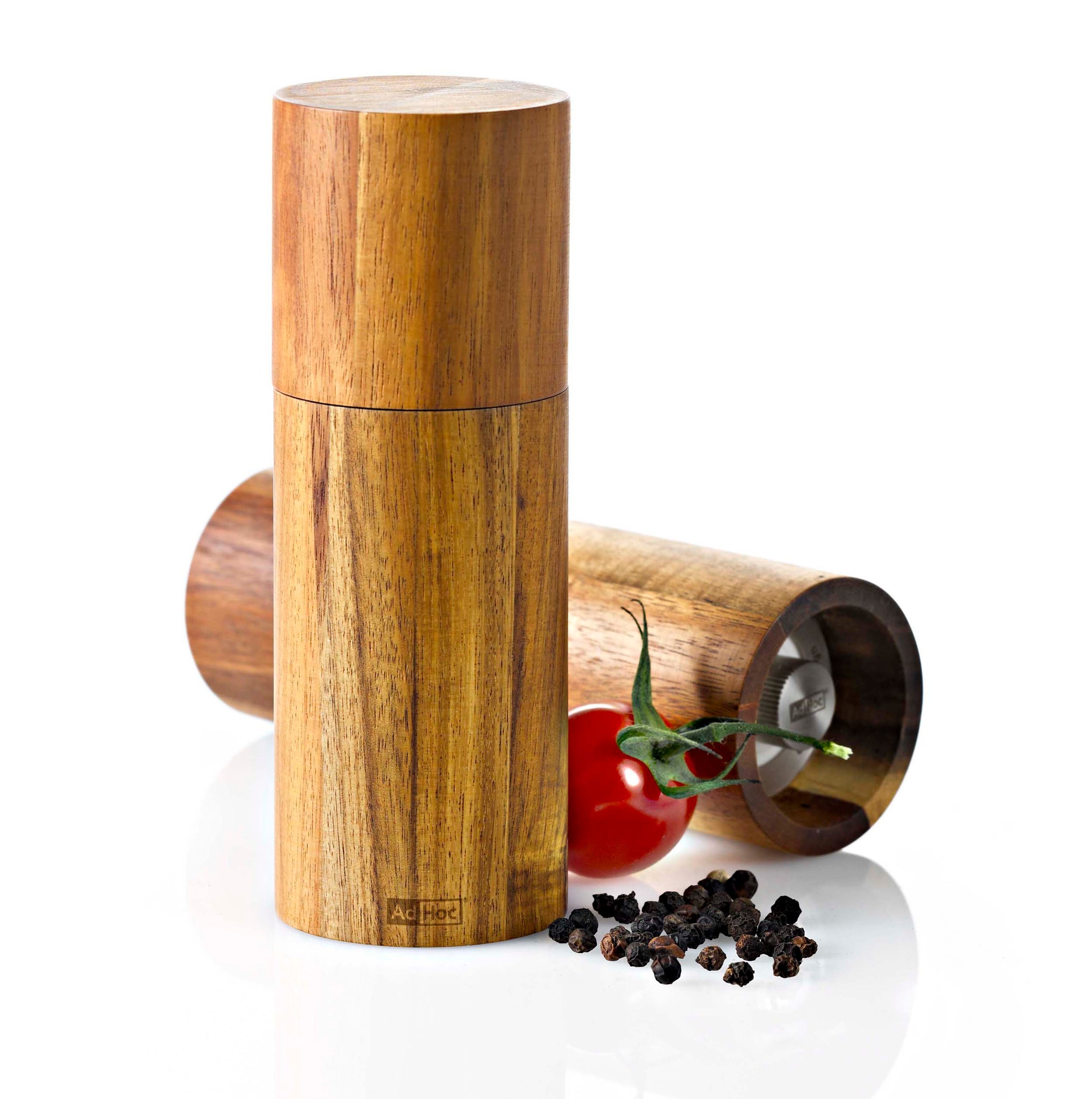 2pc Acacia Round Salt Shaker and Pepper Grinder Set - Threshold™