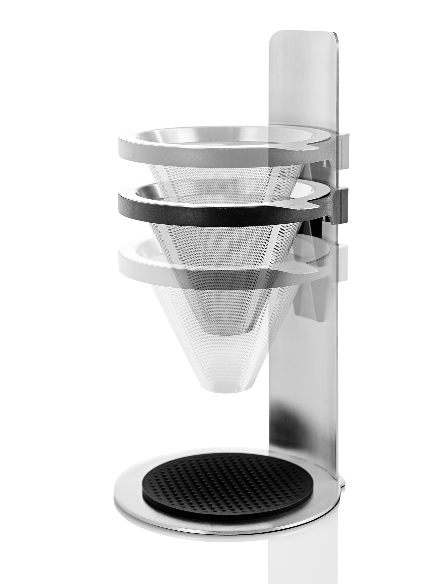 全品免税 AdHoc Mr. Brew ポアオーバーコーヒーメーカー シングルサーブコーヒーメーカー 2層フィルター付き ステンレススチー コーヒー、ティー用品  ENTEIDRICOCAMPANO